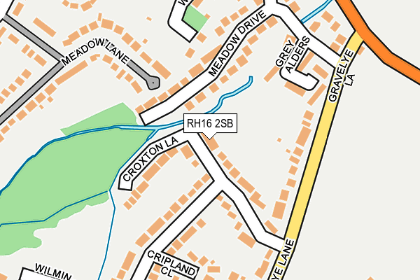 RH16 2SB map - OS OpenMap – Local (Ordnance Survey) RH16 2SB map - OS OpenMap – Local (Ordnance Survey)