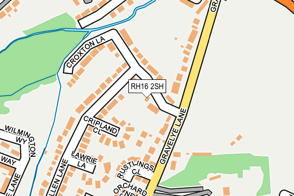 RH16 2SH map - OS OpenMap – Local (Ordnance Survey) RH16 2SH map - OS OpenMap – Local (Ordnance Survey)