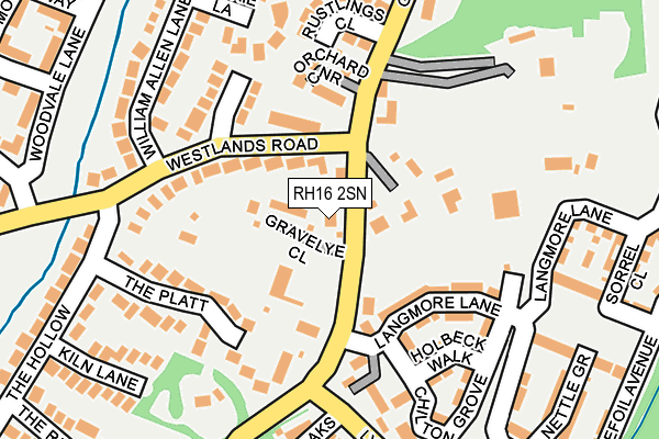 RH16 2SN map - OS OpenMap – Local (Ordnance Survey) RH16 2SN map - OS OpenMap – Local (Ordnance Survey)