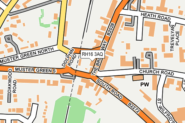 RH16 3AQ map - OS OpenMap – Local (Ordnance Survey) RH16 3AQ map - OS OpenMap – Local (Ordnance Survey)