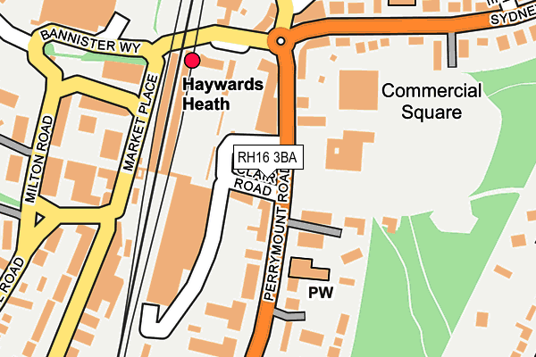 RH16 3BA map - OS OpenMap – Local (Ordnance Survey) RH16 3BA map - OS OpenMap – Local (Ordnance Survey)