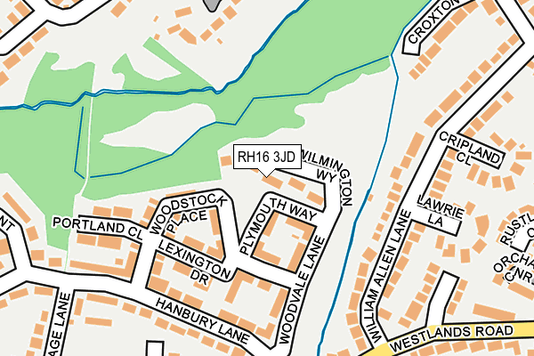 RH16 3JD map - OS OpenMap – Local (Ordnance Survey) RH16 3JD map - OS OpenMap – Local (Ordnance Survey)