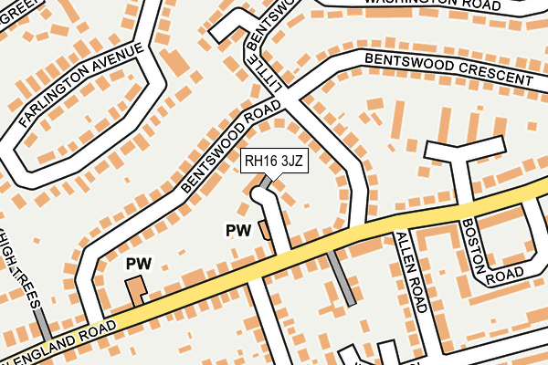 RH16 3JZ map - OS OpenMap – Local (Ordnance Survey) RH16 3JZ map - OS OpenMap – Local (Ordnance Survey)