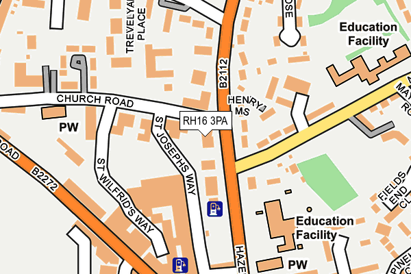 RH16 3PA map - OS OpenMap – Local (Ordnance Survey) RH16 3PA map - OS OpenMap – Local (Ordnance Survey)
