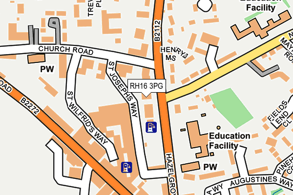 RH16 3PG map - OS OpenMap – Local (Ordnance Survey) RH16 3PG map - OS OpenMap – Local (Ordnance Survey)