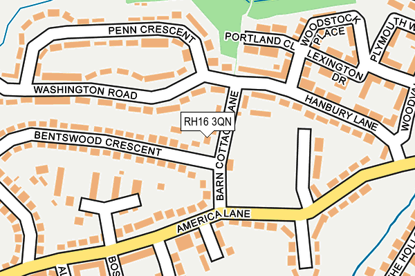 RH16 3QN map - OS OpenMap – Local (Ordnance Survey) RH16 3QN map - OS OpenMap – Local (Ordnance Survey)