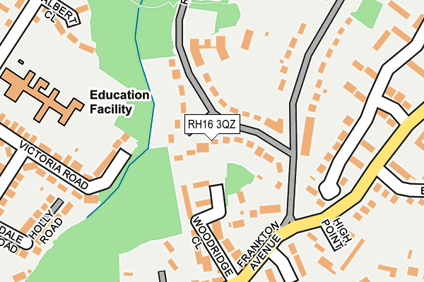 RH16 3QZ map - OS OpenMap – Local (Ordnance Survey) RH16 3QZ map - OS OpenMap – Local (Ordnance Survey)