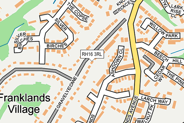 RH16 3RL map - OS OpenMap – Local (Ordnance Survey) RH16 3RL map - OS OpenMap – Local (Ordnance Survey)