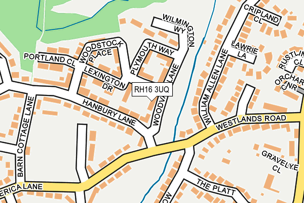 RH16 3UQ map - OS OpenMap – Local (Ordnance Survey) RH16 3UQ map - OS OpenMap – Local (Ordnance Survey)