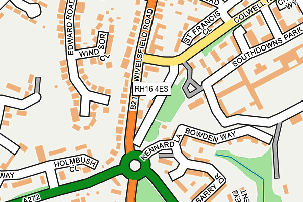 RH16 4ES map - OS OpenMap – Local (Ordnance Survey) RH16 4ES map - OS OpenMap – Local (Ordnance Survey)