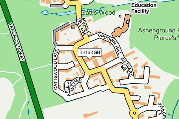 RH16 4GH map - OS OpenMap – Local (Ordnance Survey) RH16 4GH map - OS OpenMap – Local (Ordnance Survey)