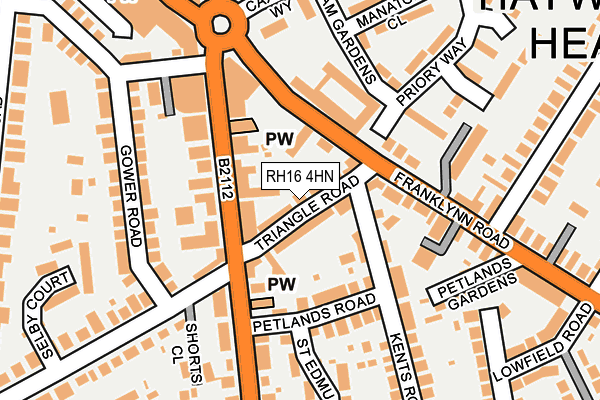 RH16 4HN map - OS OpenMap – Local (Ordnance Survey) RH16 4HN map - OS OpenMap – Local (Ordnance Survey)