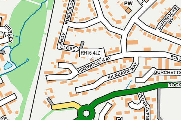 RH16 4JZ map - OS OpenMap – Local (Ordnance Survey) RH16 4JZ map - OS OpenMap – Local (Ordnance Survey)