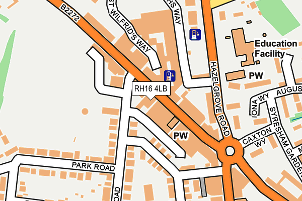 RH16 4LB map - OS OpenMap – Local (Ordnance Survey) RH16 4LB map - OS OpenMap – Local (Ordnance Survey)