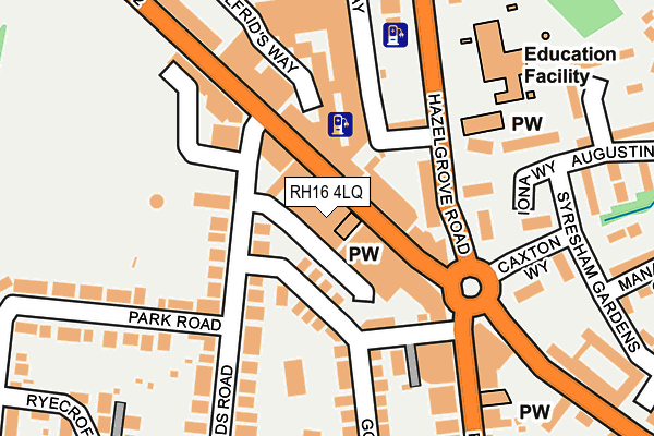 RH16 4LQ map - OS OpenMap – Local (Ordnance Survey) RH16 4LQ map - OS OpenMap – Local (Ordnance Survey)
