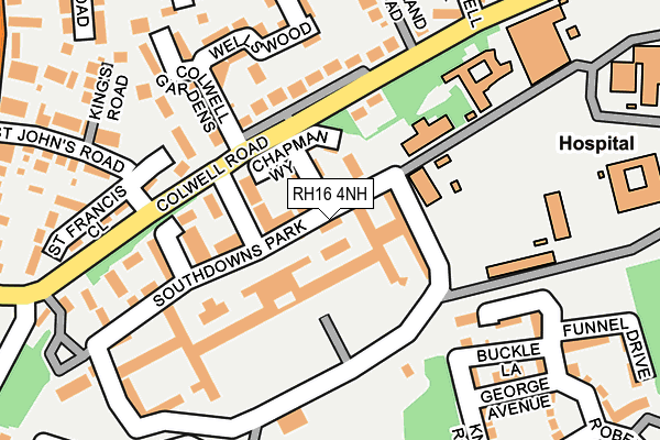 RH16 4NH map - OS OpenMap – Local (Ordnance Survey) RH16 4NH map - OS OpenMap – Local (Ordnance Survey)