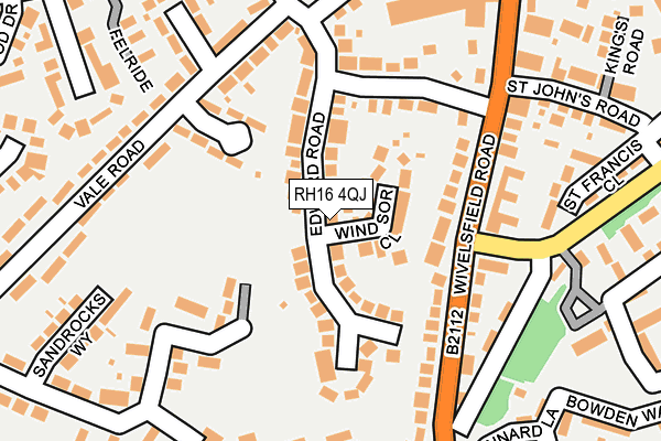 RH16 4QJ map - OS OpenMap – Local (Ordnance Survey) RH16 4QJ map - OS OpenMap – Local (Ordnance Survey)