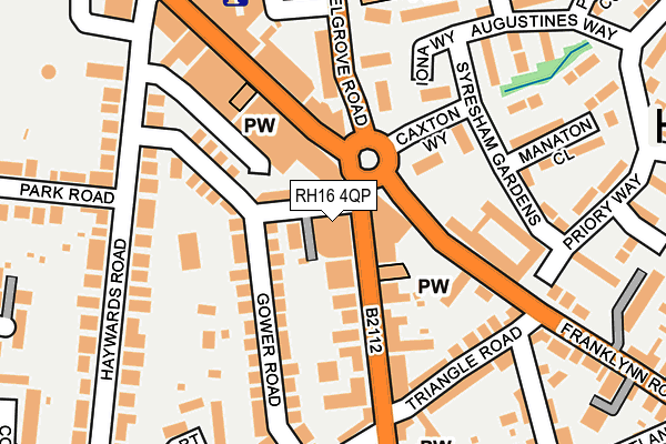 RH16 4QP map - OS OpenMap – Local (Ordnance Survey) RH16 4QP map - OS OpenMap – Local (Ordnance Survey)