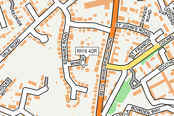 RH16 4QR map - OS OpenMap – Local (Ordnance Survey) RH16 4QR map - OS OpenMap – Local (Ordnance Survey)