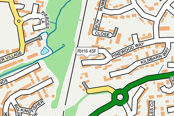 RH16 4SF map - OS OpenMap – Local (Ordnance Survey) RH16 4SF map - OS OpenMap – Local (Ordnance Survey)