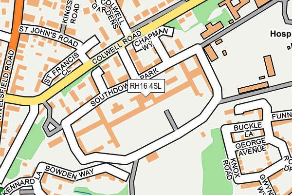 RH16 4SL map - OS OpenMap – Local (Ordnance Survey) RH16 4SL map - OS OpenMap – Local (Ordnance Survey)