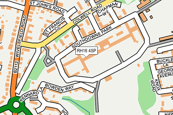 RH16 4SP map - OS OpenMap – Local (Ordnance Survey)