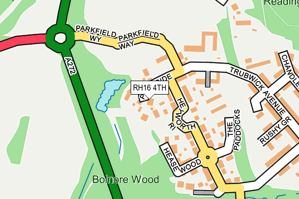 RH16 4TH map - OS OpenMap – Local (Ordnance Survey) RH16 4TH map - OS OpenMap – Local (Ordnance Survey)