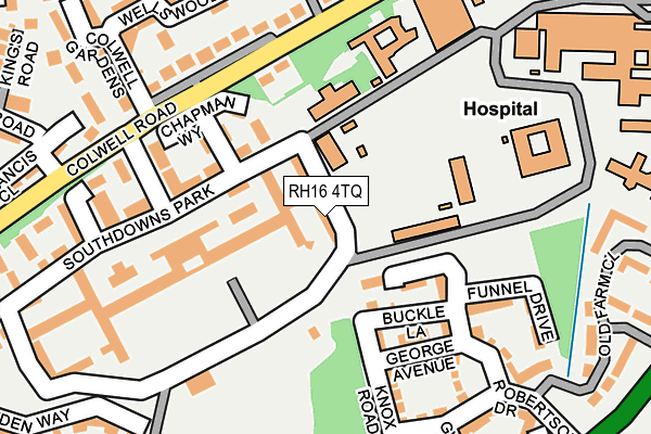 RH16 4TQ map - OS OpenMap – Local (Ordnance Survey) RH16 4TQ map - OS OpenMap – Local (Ordnance Survey)