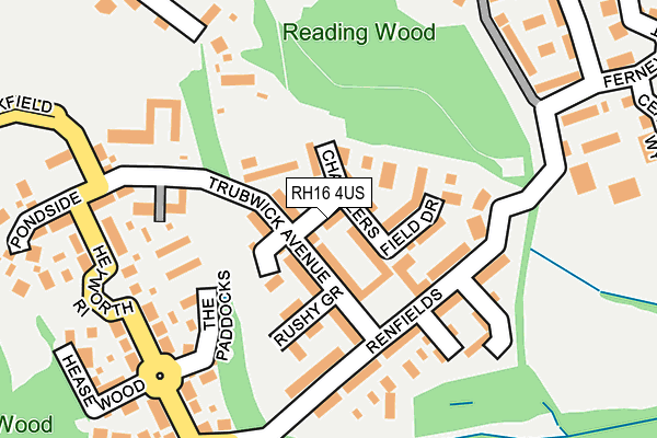 RH16 4US map - OS OpenMap – Local (Ordnance Survey) RH16 4US map - OS OpenMap – Local (Ordnance Survey)