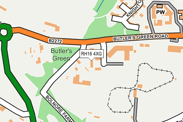 RH16 4XG map - OS OpenMap – Local (Ordnance Survey) RH16 4XG map - OS OpenMap – Local (Ordnance Survey)
