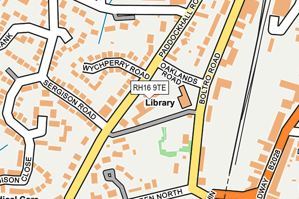 RH16 9TE map - OS OpenMap – Local (Ordnance Survey) RH16 9TE map - OS OpenMap – Local (Ordnance Survey)