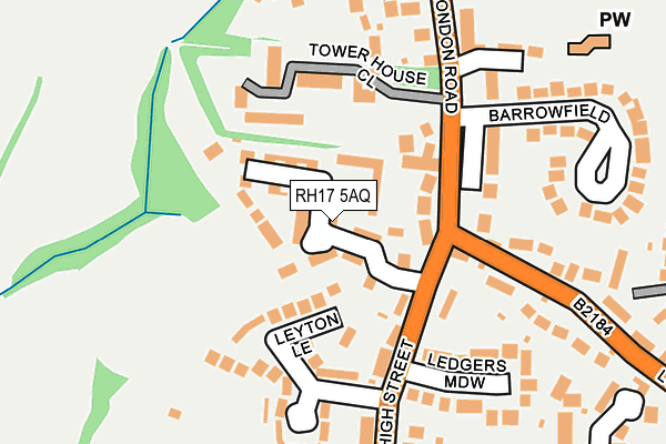RH17 5AQ map - OS OpenMap – Local (Ordnance Survey) RH17 5AQ map - OS OpenMap – Local (Ordnance Survey)
