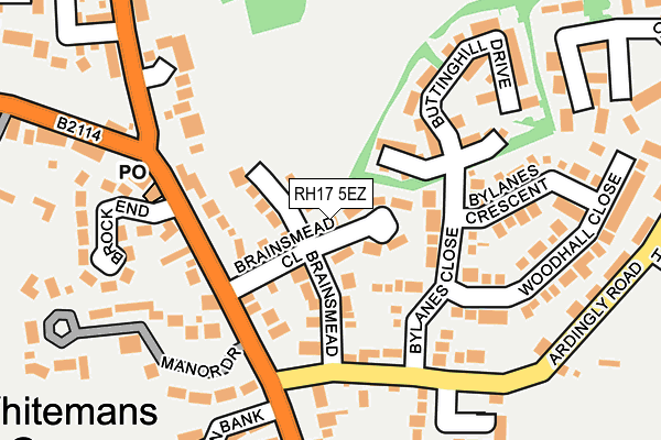 RH17 5EZ map - OS OpenMap – Local (Ordnance Survey) RH17 5EZ map - OS OpenMap – Local (Ordnance Survey)