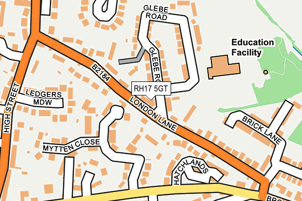 RH17 5GT map - OS OpenMap – Local (Ordnance Survey) RH17 5GT map - OS OpenMap – Local (Ordnance Survey)
