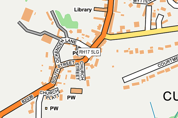 RH17 5LG map - OS OpenMap – Local (Ordnance Survey) RH17 5LG map - OS OpenMap – Local (Ordnance Survey)