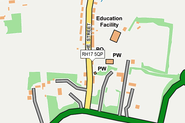 RH17 5QP map - OS OpenMap – Local (Ordnance Survey) RH17 5QP map - OS OpenMap – Local (Ordnance Survey)