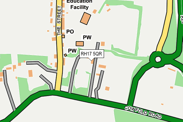 RH17 5QR map - OS OpenMap – Local (Ordnance Survey) RH17 5QR map - OS OpenMap – Local (Ordnance Survey)