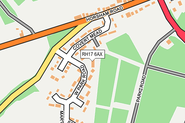 RH17 6AX map - OS OpenMap – Local (Ordnance Survey) RH17 6AX map - OS OpenMap – Local (Ordnance Survey)