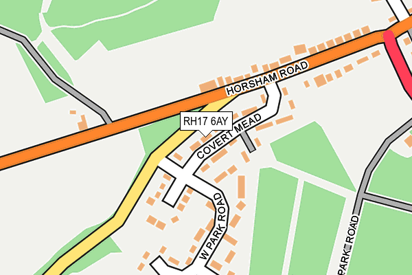 RH17 6AY map - OS OpenMap – Local (Ordnance Survey) RH17 6AY map - OS OpenMap – Local (Ordnance Survey)