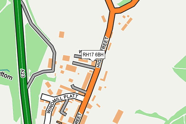 RH17 6BH map - OS OpenMap – Local (Ordnance Survey) RH17 6BH map - OS OpenMap – Local (Ordnance Survey)