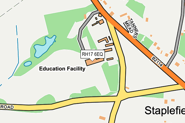 RH17 6EQ map - OS OpenMap – Local (Ordnance Survey) RH17 6EQ map - OS OpenMap – Local (Ordnance Survey)