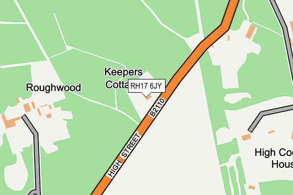 RH17 6JY map - OS OpenMap – Local (Ordnance Survey) RH17 6JY map - OS OpenMap – Local (Ordnance Survey)