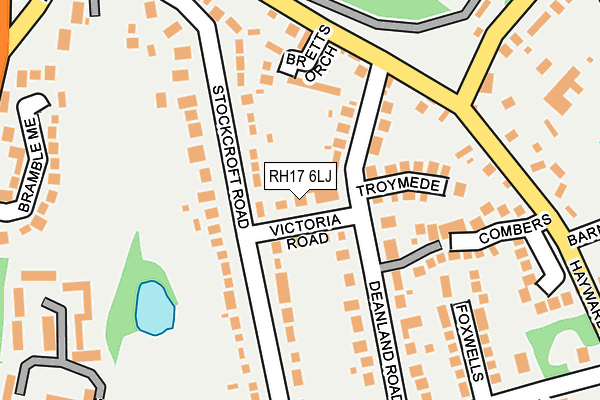 RH17 6LJ map - OS OpenMap – Local (Ordnance Survey) RH17 6LJ map - OS OpenMap – Local (Ordnance Survey)