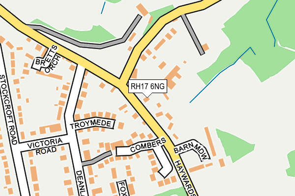 RH17 6NG map - OS OpenMap – Local (Ordnance Survey) RH17 6NG map - OS OpenMap – Local (Ordnance Survey)