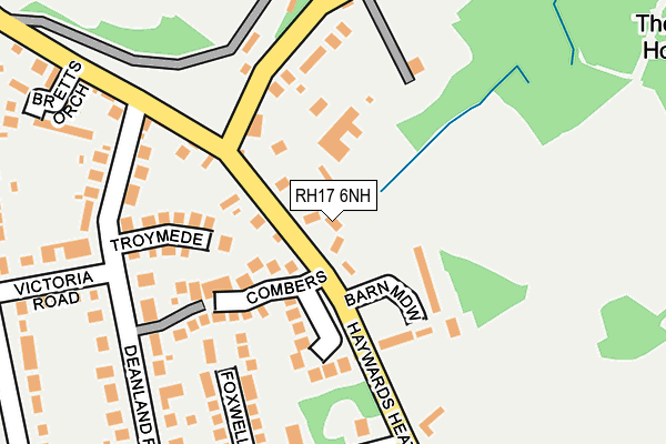 RH17 6NH map - OS OpenMap – Local (Ordnance Survey) RH17 6NH map - OS OpenMap – Local (Ordnance Survey)