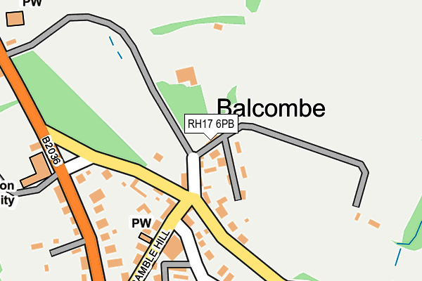 RH17 6PB map - OS OpenMap – Local (Ordnance Survey) RH17 6PB map - OS OpenMap – Local (Ordnance Survey)