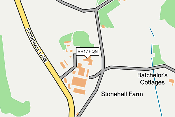 RH17 6QN map - OS OpenMap – Local (Ordnance Survey)