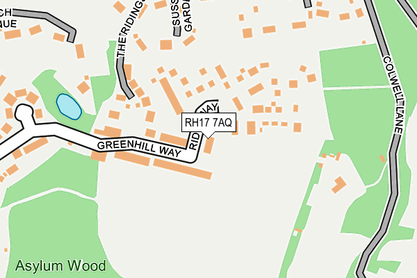 RH17 7AQ map - OS OpenMap – Local (Ordnance Survey) RH17 7AQ map - OS OpenMap – Local (Ordnance Survey)