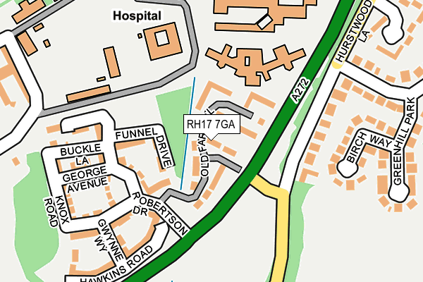RH17 7GA map - OS OpenMap – Local (Ordnance Survey) RH17 7GA map - OS OpenMap – Local (Ordnance Survey)