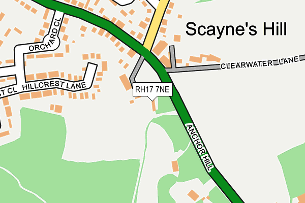 RH17 7NE map - OS OpenMap – Local (Ordnance Survey) RH17 7NE map - OS OpenMap – Local (Ordnance Survey)